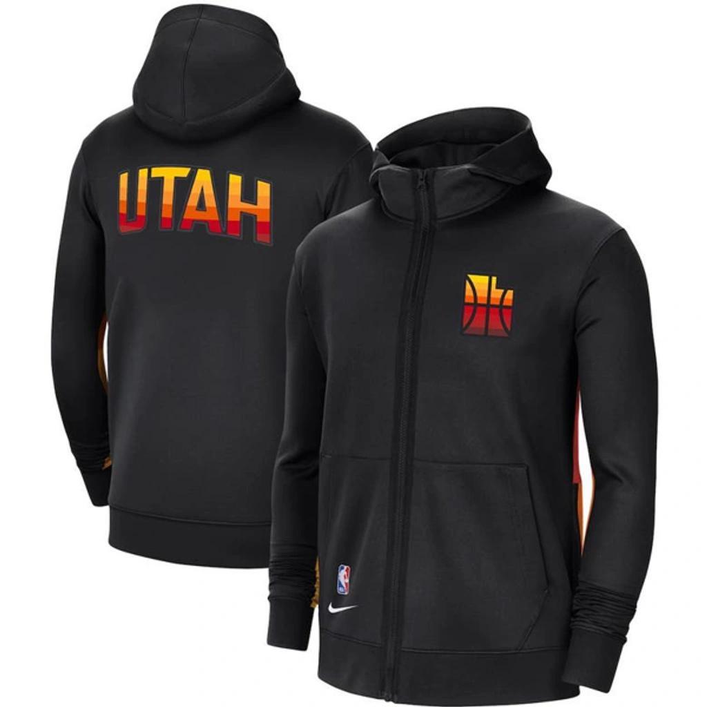 NIKE Men's  Black Utah Jazz 2020/21 City Edition Showtime Performance Full-zip Hoodie Product Image