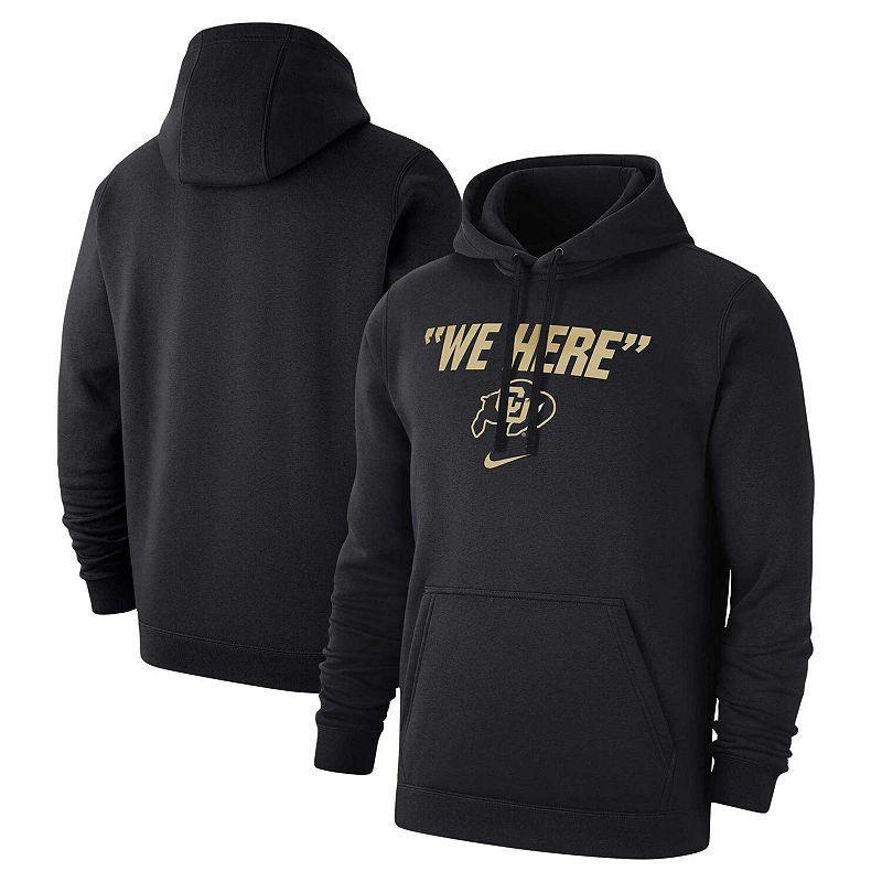 NIKE Black Colorado Buffaloes We Here Club Fleece Pullover Hoodie Product Image