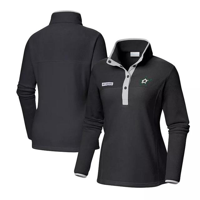 Womens Columbia Black Dallas Stars Benton Springs Half-Snap Jacket Product Image