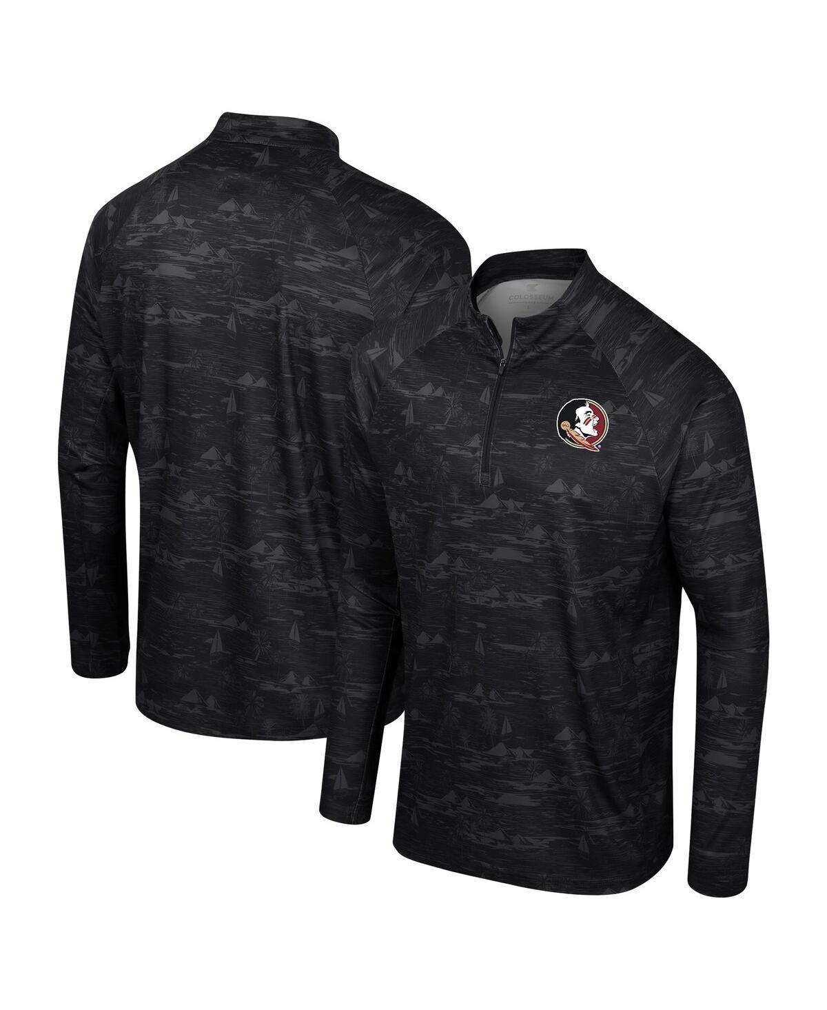 Mens Colosseum Florida State Seminoles Carson Raglan Quarter-Zip Jacket Product Image