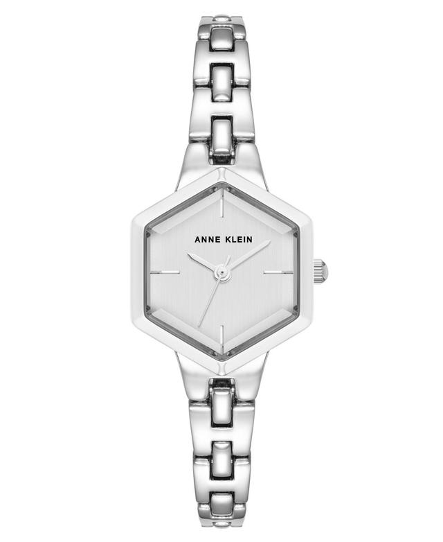 Anne Klein Womens Quartz Petite Hexagonal Silver-Tone Alloy Metal Bracelet Watch, 21mm Product Image