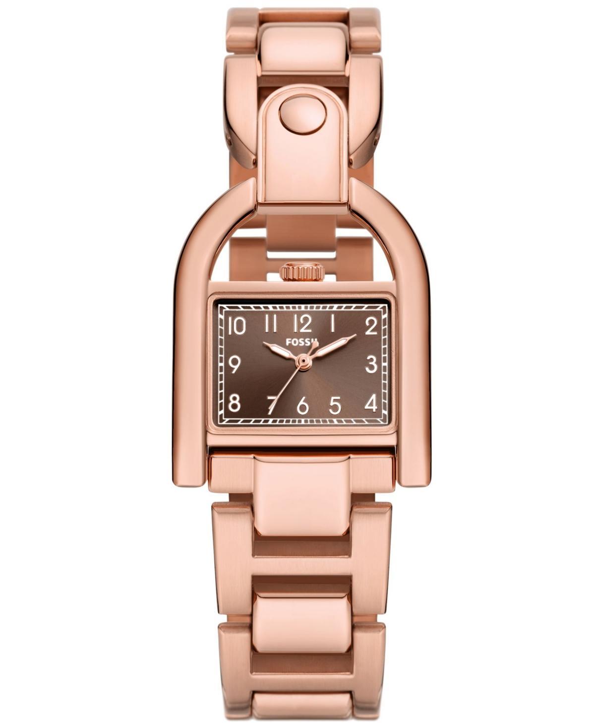 Fossil Womens Harwell Three-Hand Rose Gold-Tone Stainless Steel Watch 28mm Product Image