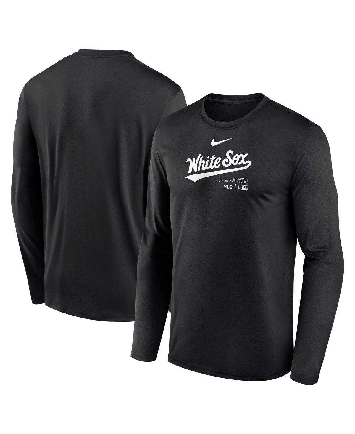 Chicago White Sox Authentic Collection Practice Nike Men's Dri-FIT MLB Long-Sleeve T-Shirt Product Image