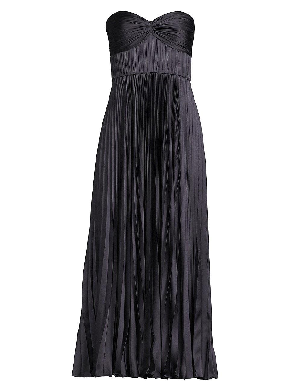 Womens Pleated Strapless Belle Dress Product Image