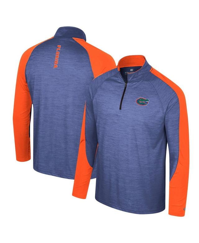 Mens Colosseum Royal Florida Gators Langmore Raglan Quarter-Zip Top Product Image