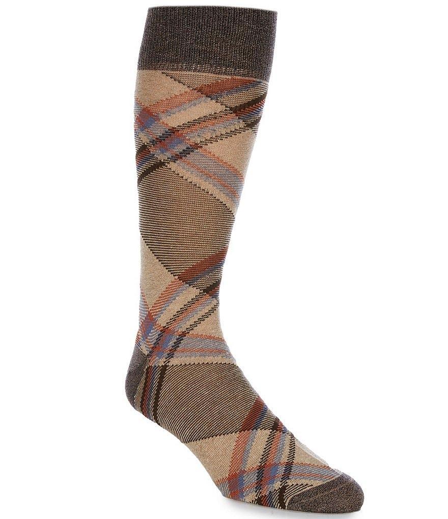 Cremieux Big & Tall Plaid Crew Dress Socks Product Image