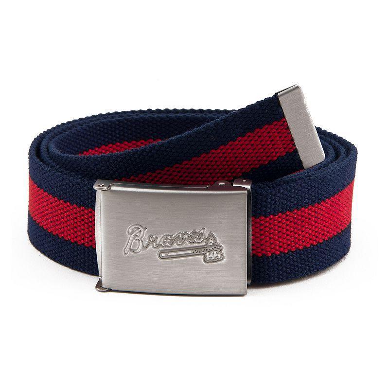 Mens Atlanta Braves Fabric Belt Product Image