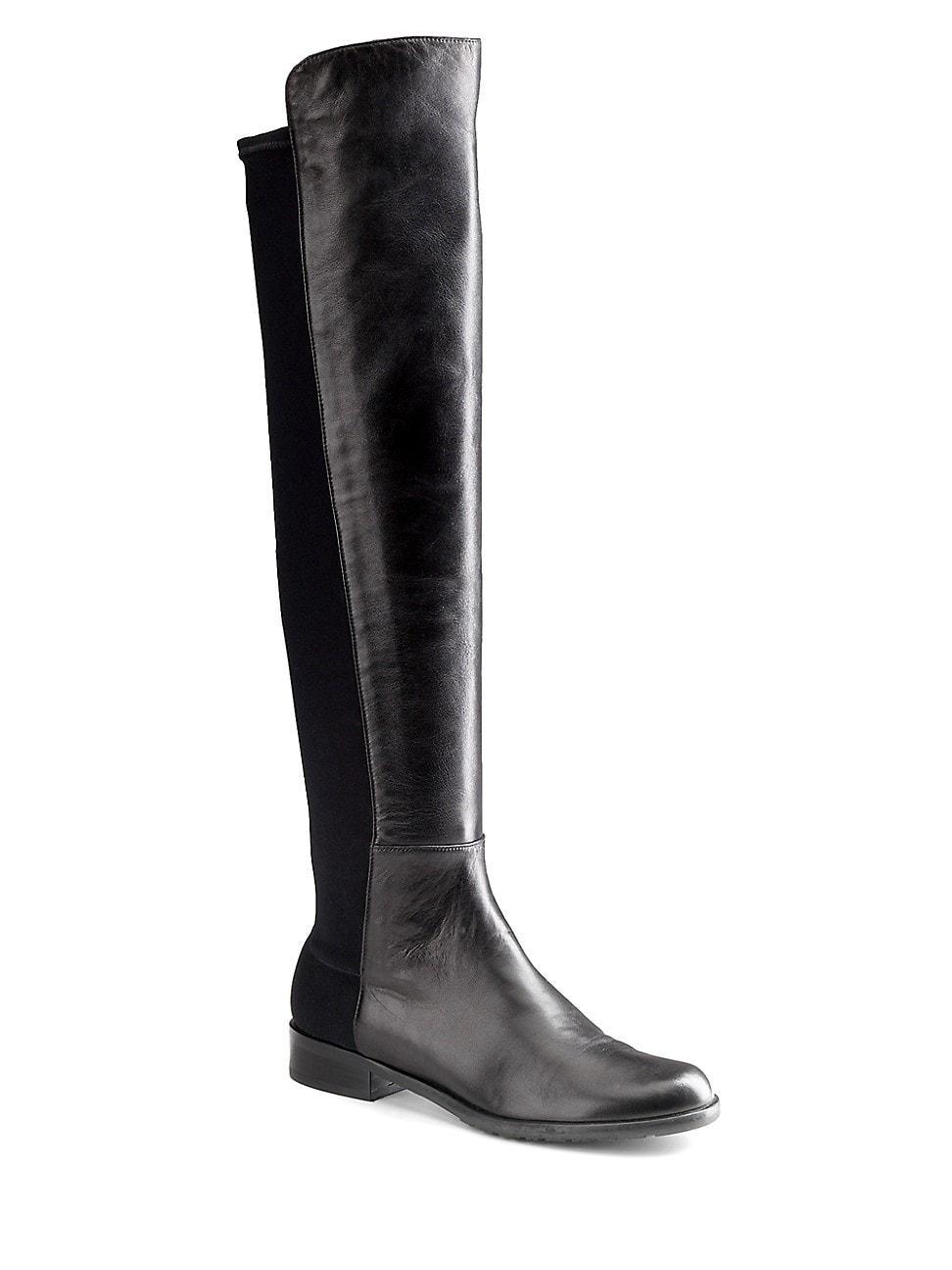 Womens 5050 Over-The-Knee Stretch-Leather Boots Product Image