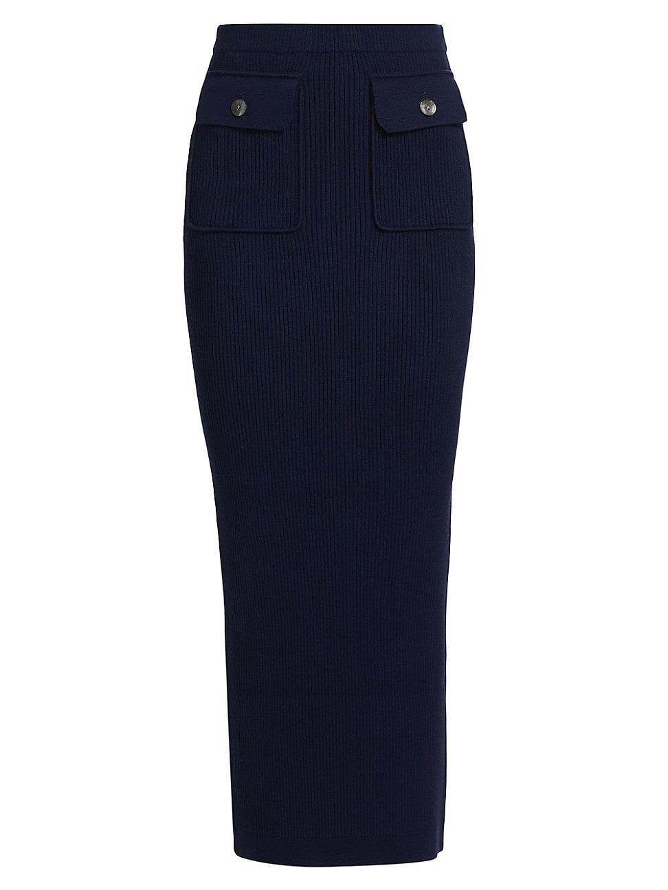 Womens Cadence Rib-Knit Midi-Skirt product image