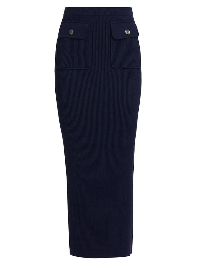 Womens Cadence Rib-Knit Midi-Skirt Product Image