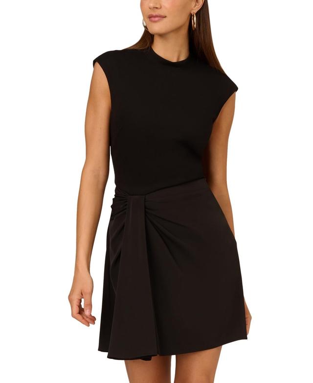 Adrianna by Adrianna Papell Womens Twisted Fit & Flare Dress Product Image