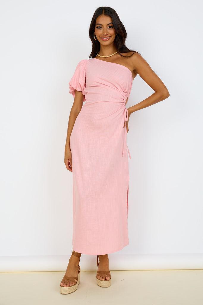 Say Goodbye Maxi Dress Pink Product Image