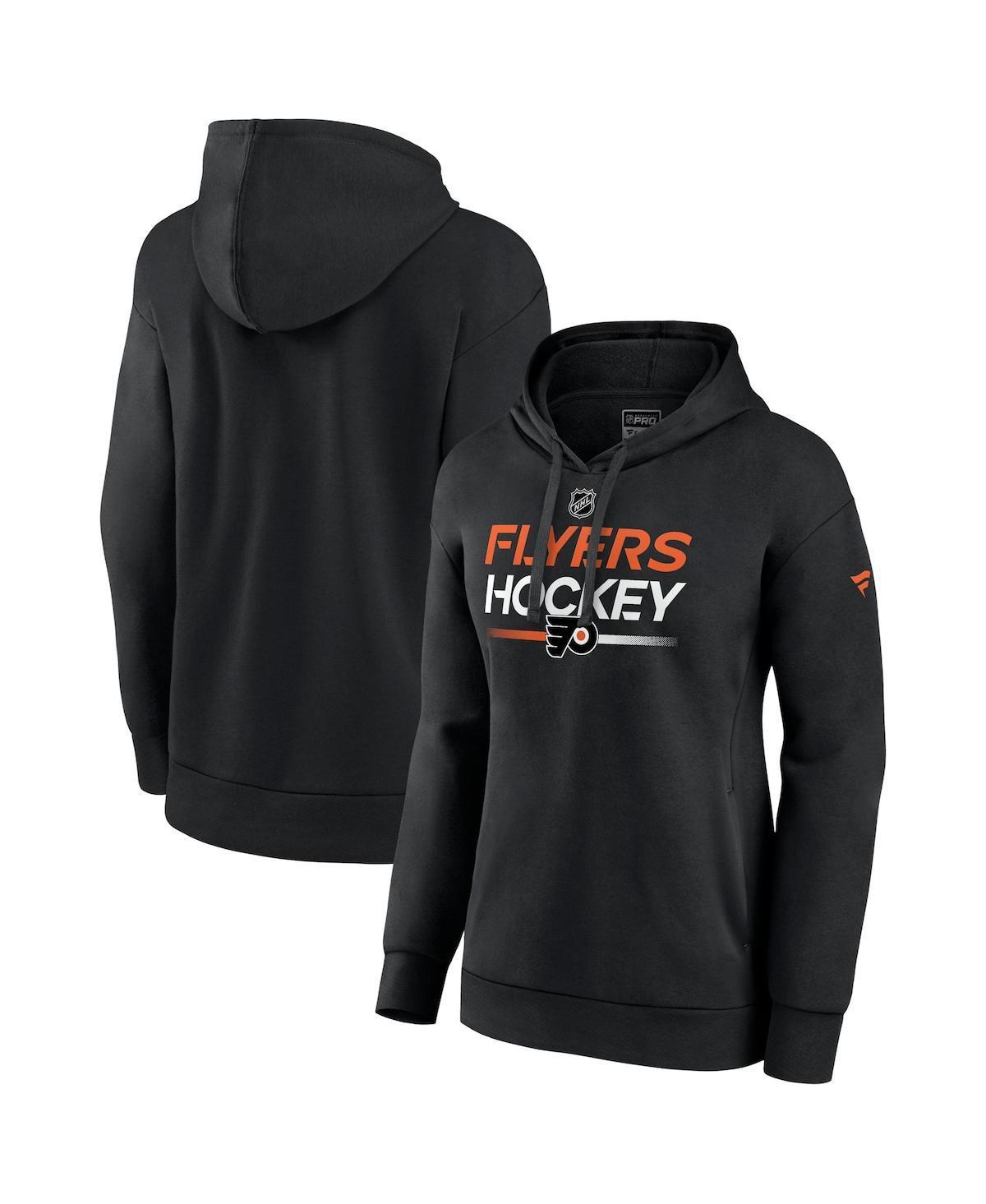 Womens Fanatics Black Philadelphia Flyers Authentic Pro Pullover Hoodie Product Image