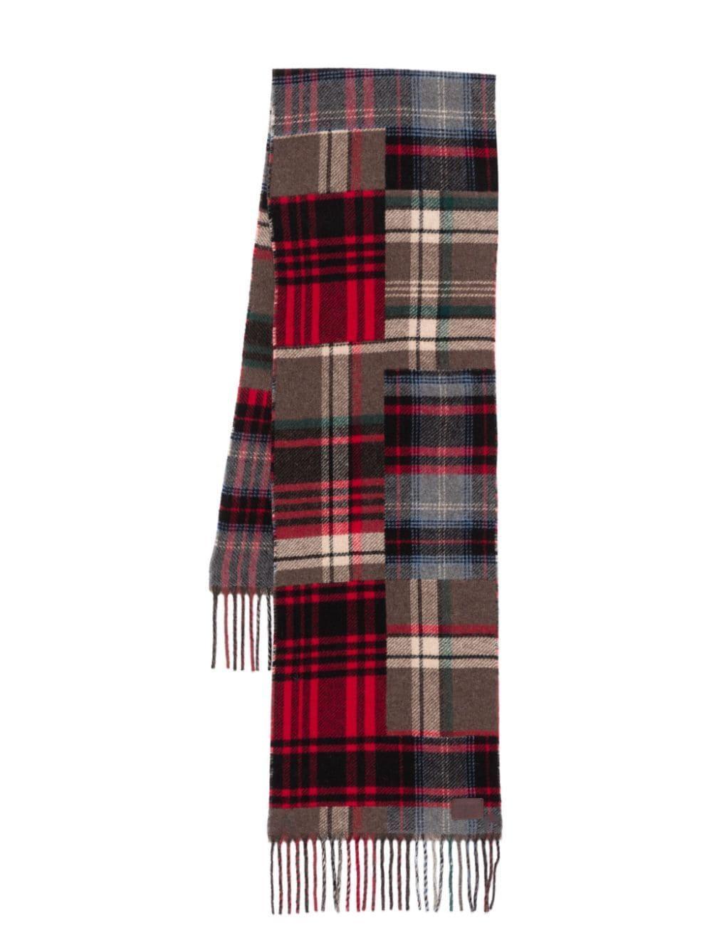 Plaid Scarf In Brown Product Image