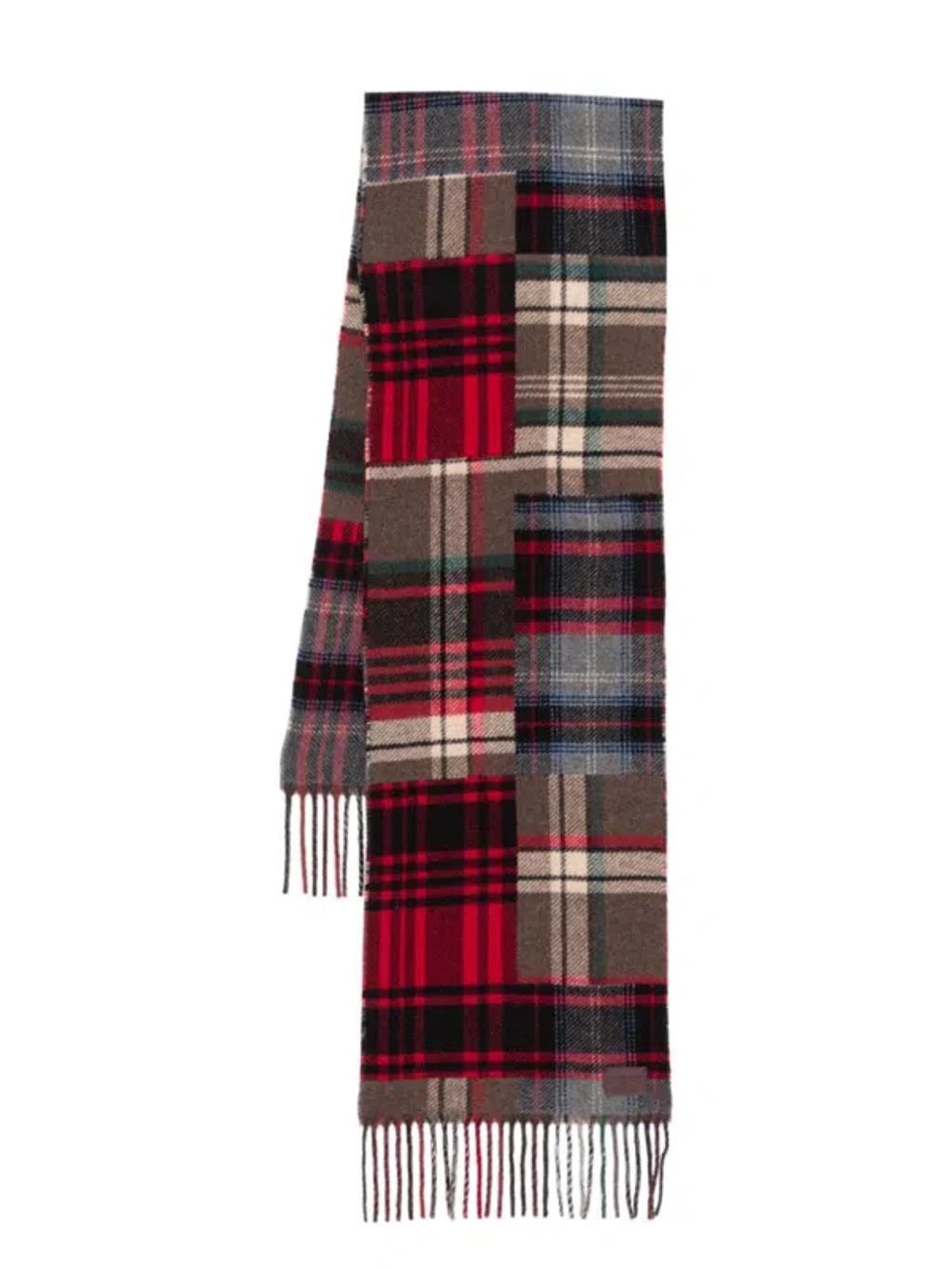 Plaid Scarf In Brown Product Image