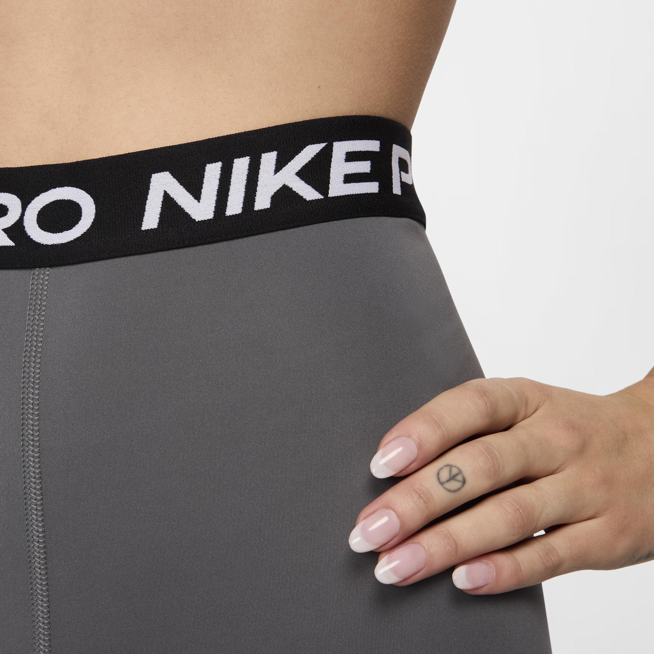 Women's Nike Pro High-Waisted 7/8 Mesh-Paneled Leggings Product Image