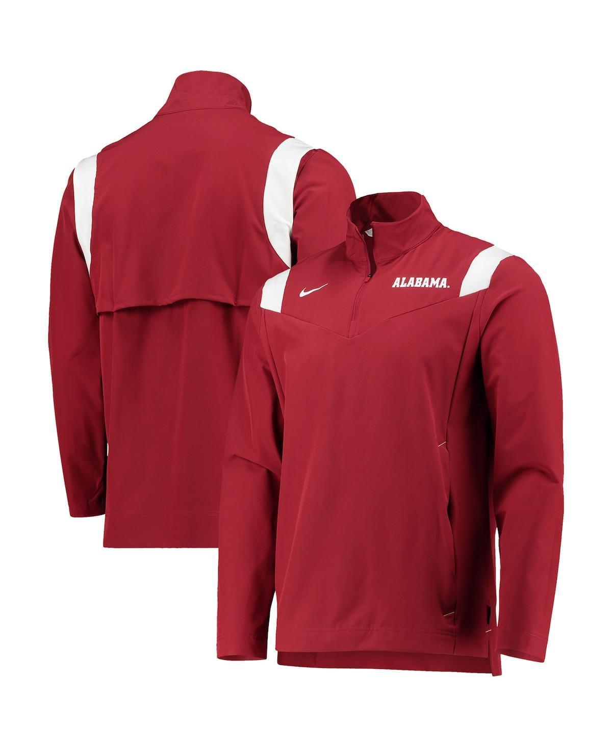 Mens Nike Crimson Alabama Crimson Tide 2021 Team Coach Quarter-Zip Jacket Product Image