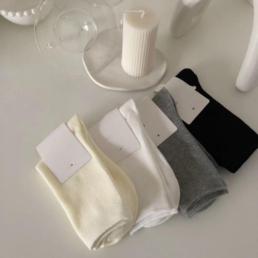 Plain Crew Socks / Set Product Image