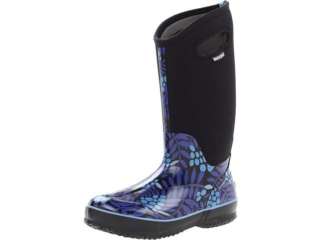 Bogs Classic Tall (Blue Multi Winterberry) Women's Waterproof Boots Product Image