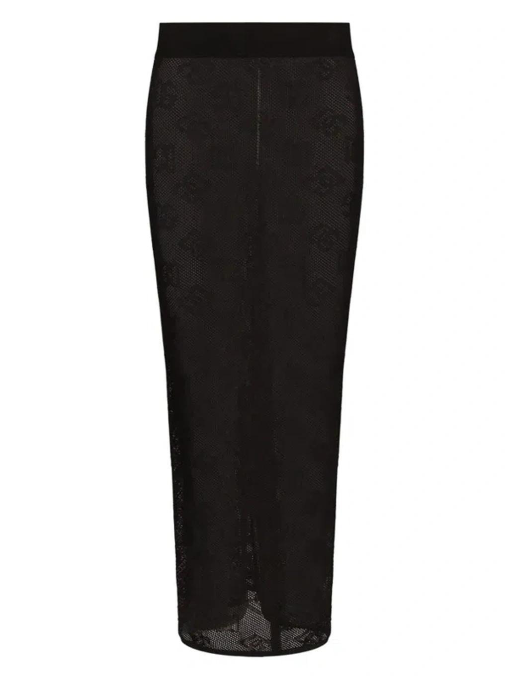 DOLCE & GABBANA Pencil Midi Skirt In Black Product Image