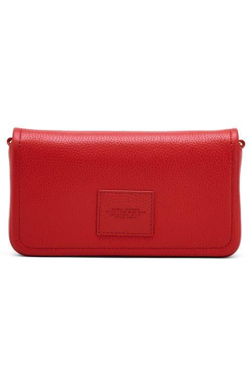 The Mini Leather Crossbody Bag In Red Product Image