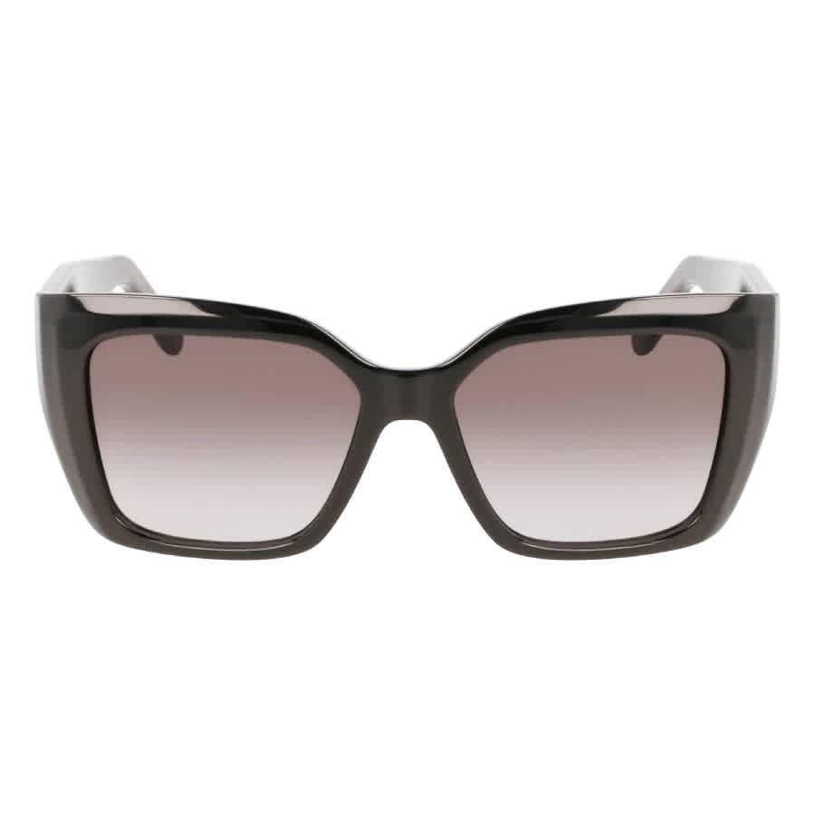 FERRAGAMO Gancini 55mm Gradient Rectangular Sunglasses Product Image