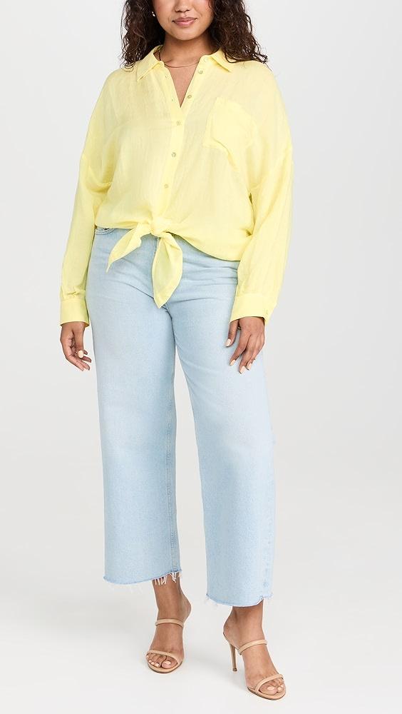 L'AGENCE Talitha Tie Blouse | Shopbop Product Image