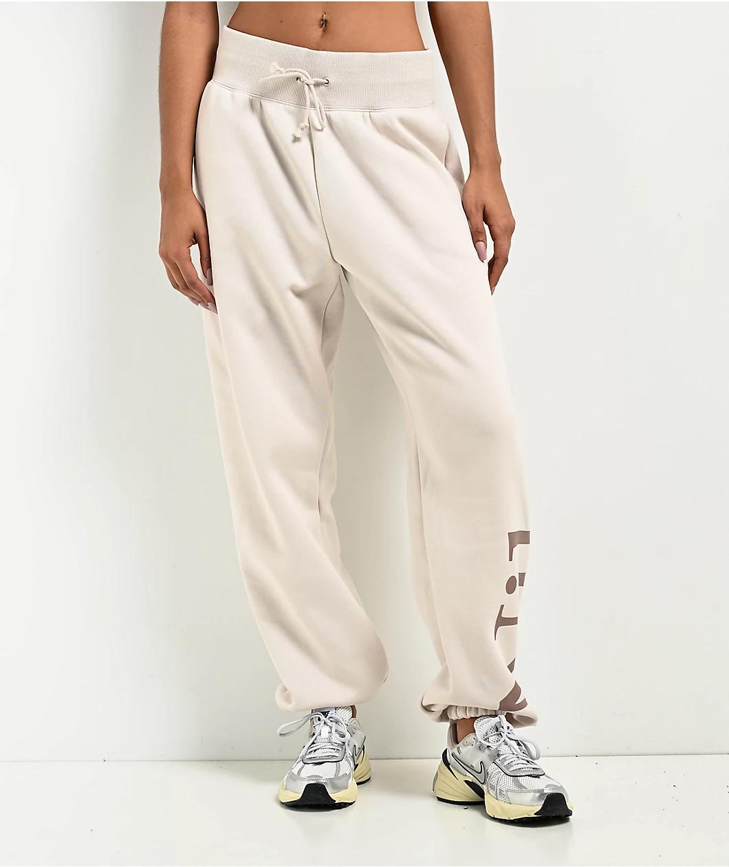 Nike Sportswear Phoenix Fleece Oversize Logo Light Orewood Brown Sweatpants product image