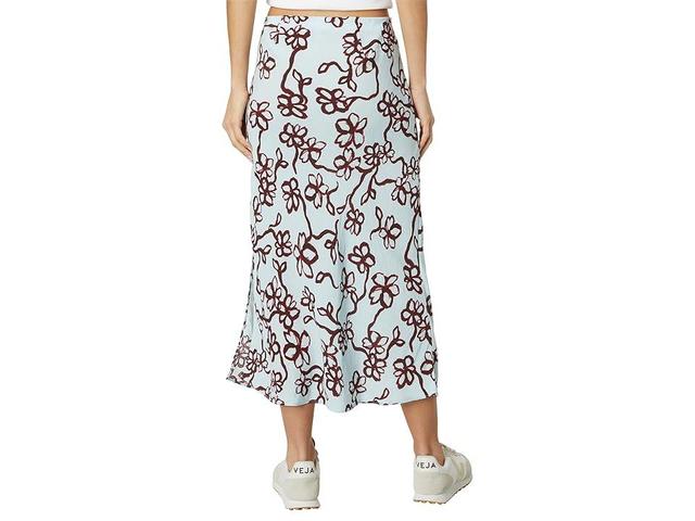 Madewell The Layton Floral Midi Slip Skirt Product Image