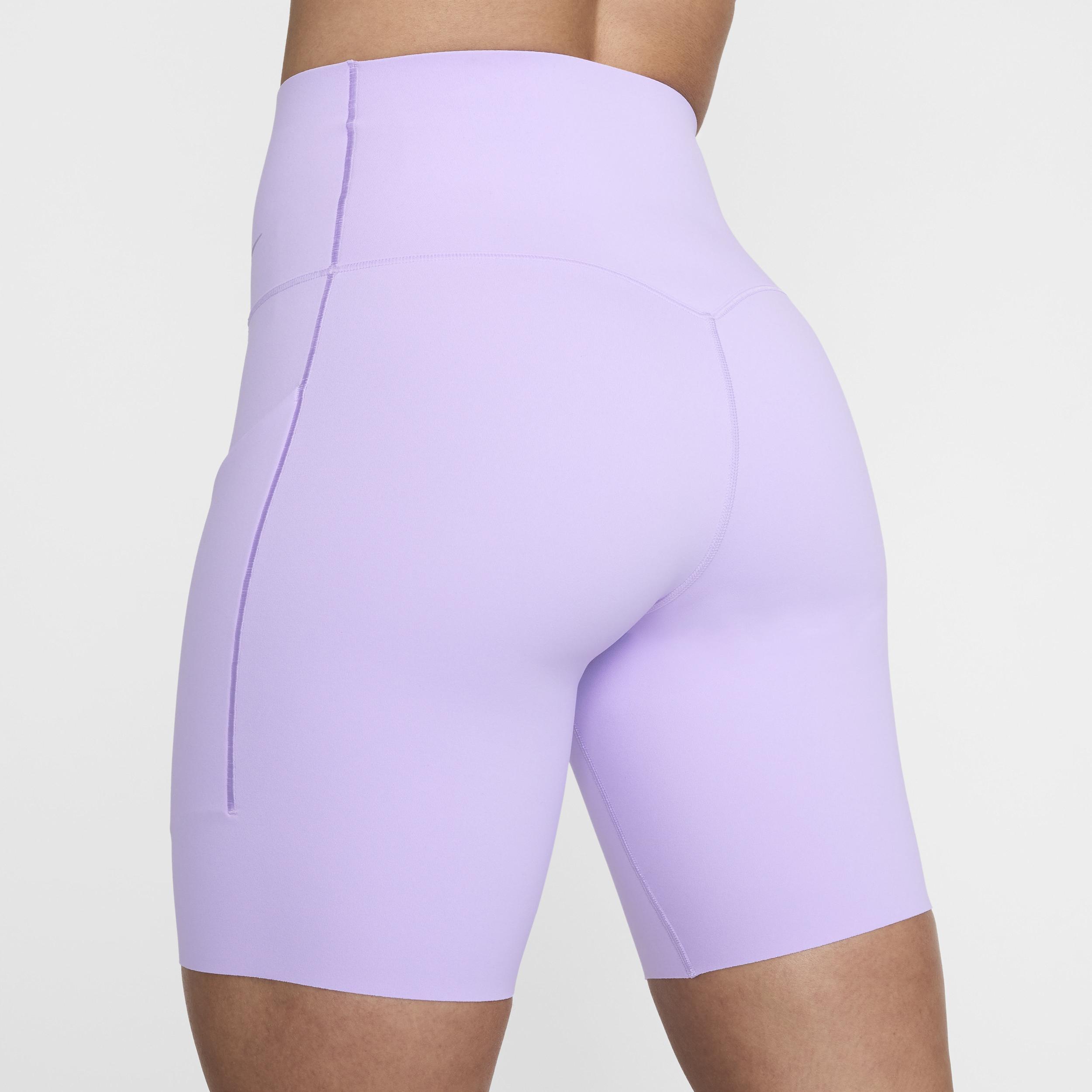 Nike Women's Universa Medium-Support High-Waisted 8" Biker Shorts with Pockets Product Image