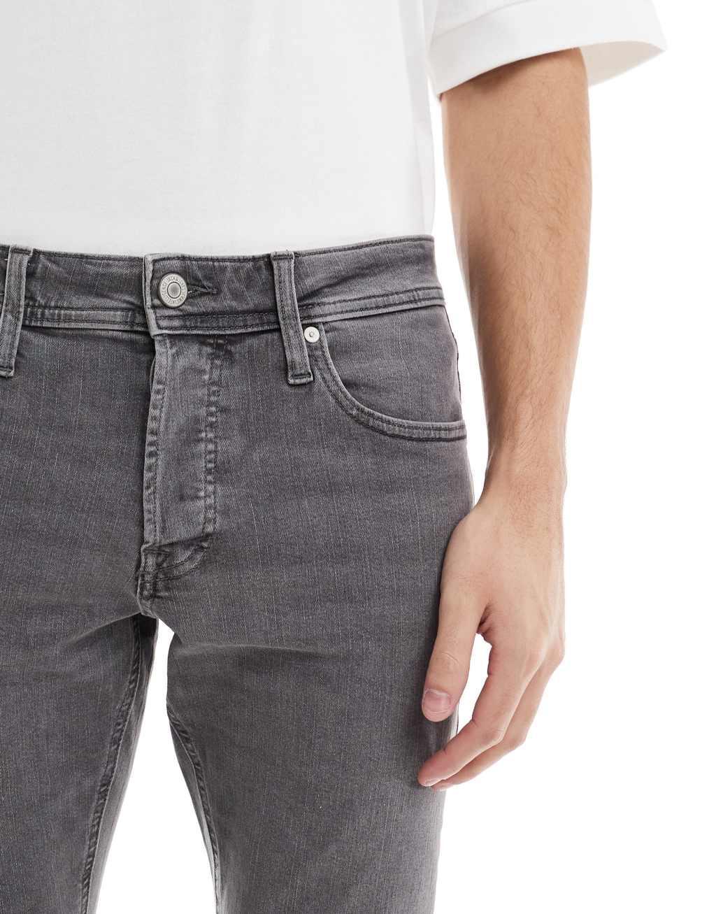 Jack & Jones Glenn slim jean in washed gray Product Image