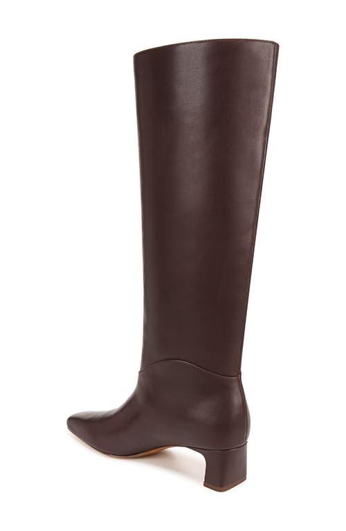 Calfskin Kitten-heel Knee Boots In Ganache Product Image