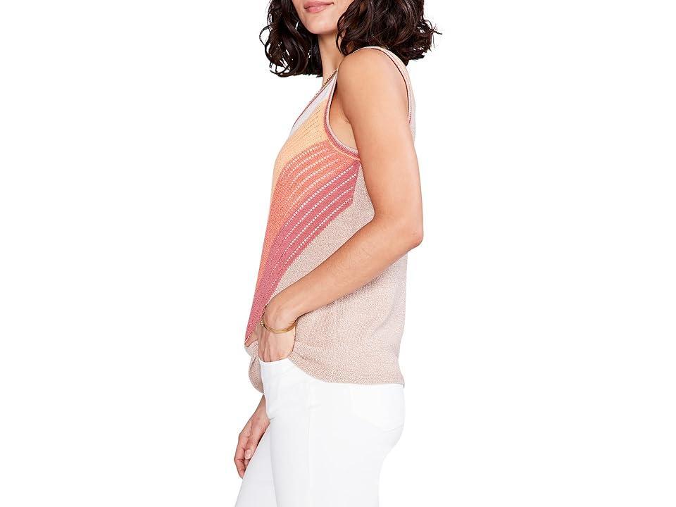 NIC+ZOE Sun Ray Crochet Tank Multi) Women's Clothing Product Image