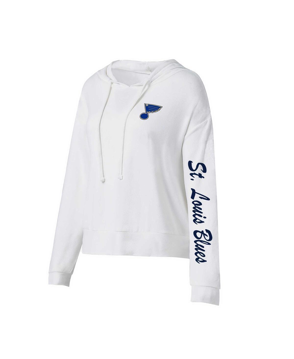 Womens Concepts Sport Cream St. Louis Blues Accord Hacci Long Sleeve Hoodie T-Shirt Product Image