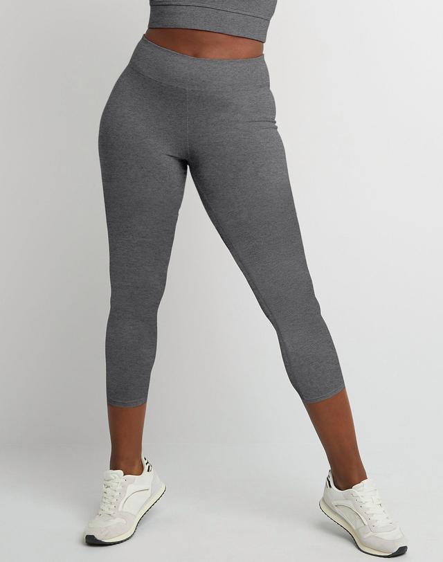 Womens Hanes Stretch Jersey Capri Leggings Product Image