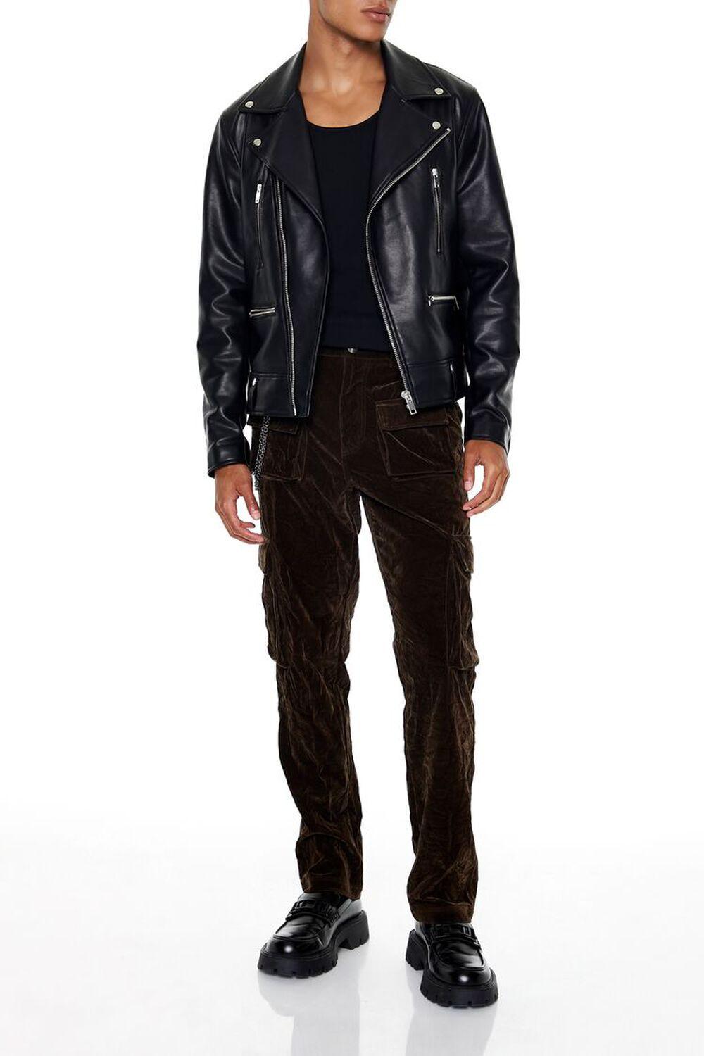 Velvet Wallet Chain Cargo Pants | Forever 21 Product Image