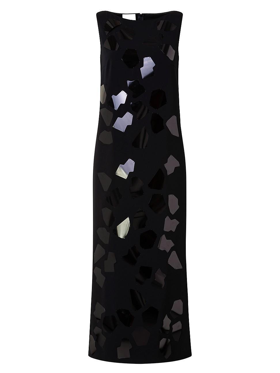 Akris punto Kaleidoscope Paillette Sleeveless Crepe Dress Product Image