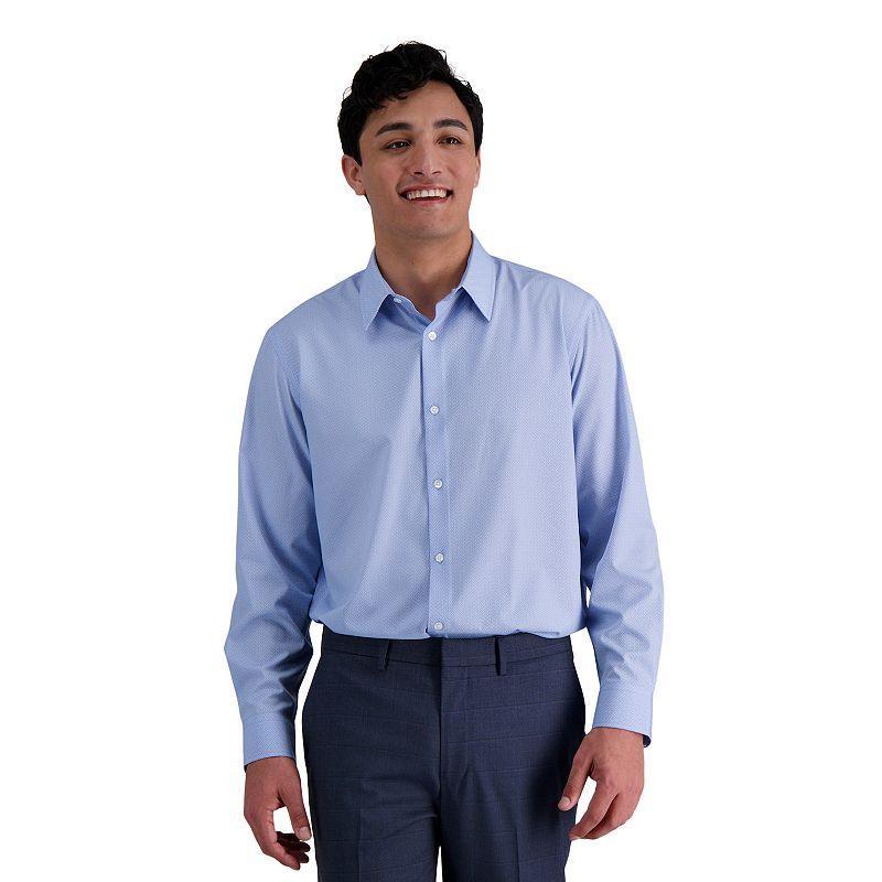 Mens Haggar Smart Wash Classic Fit Wrinkle Free Dress Shirt Product Image