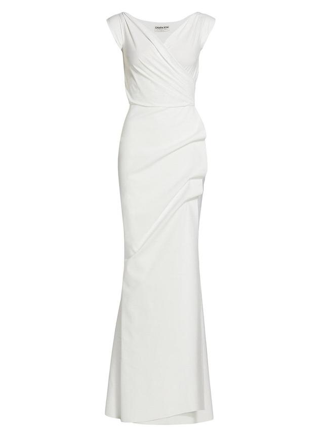 Womens Egea Cap-Sleeve Jersey Gown Product Image