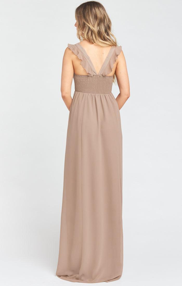 June Maxi Dress ~ Dune Chiffon Product Image