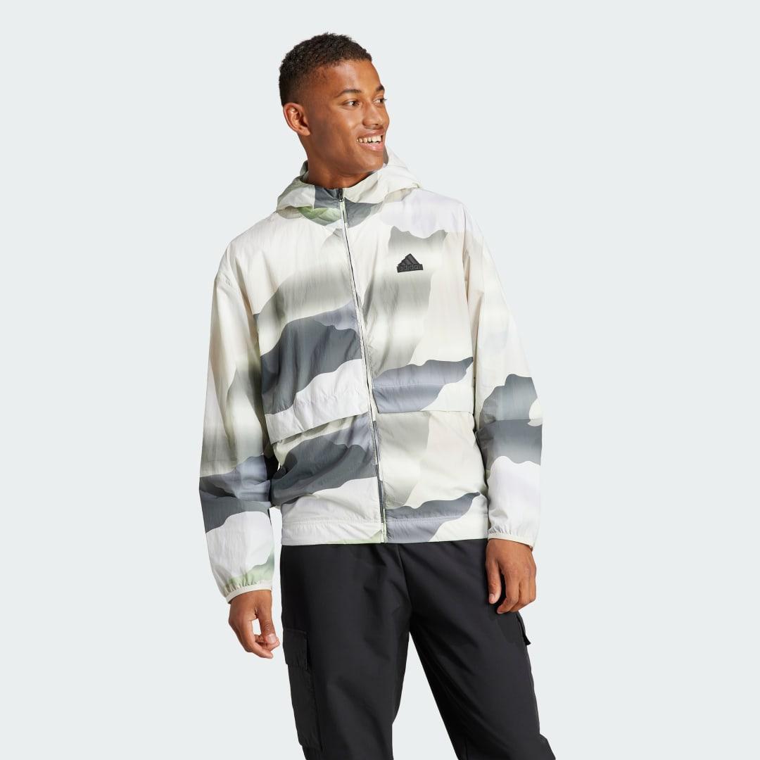 adidas City Escape Full-Zip Hoodie Multicolor S Mens Product Image