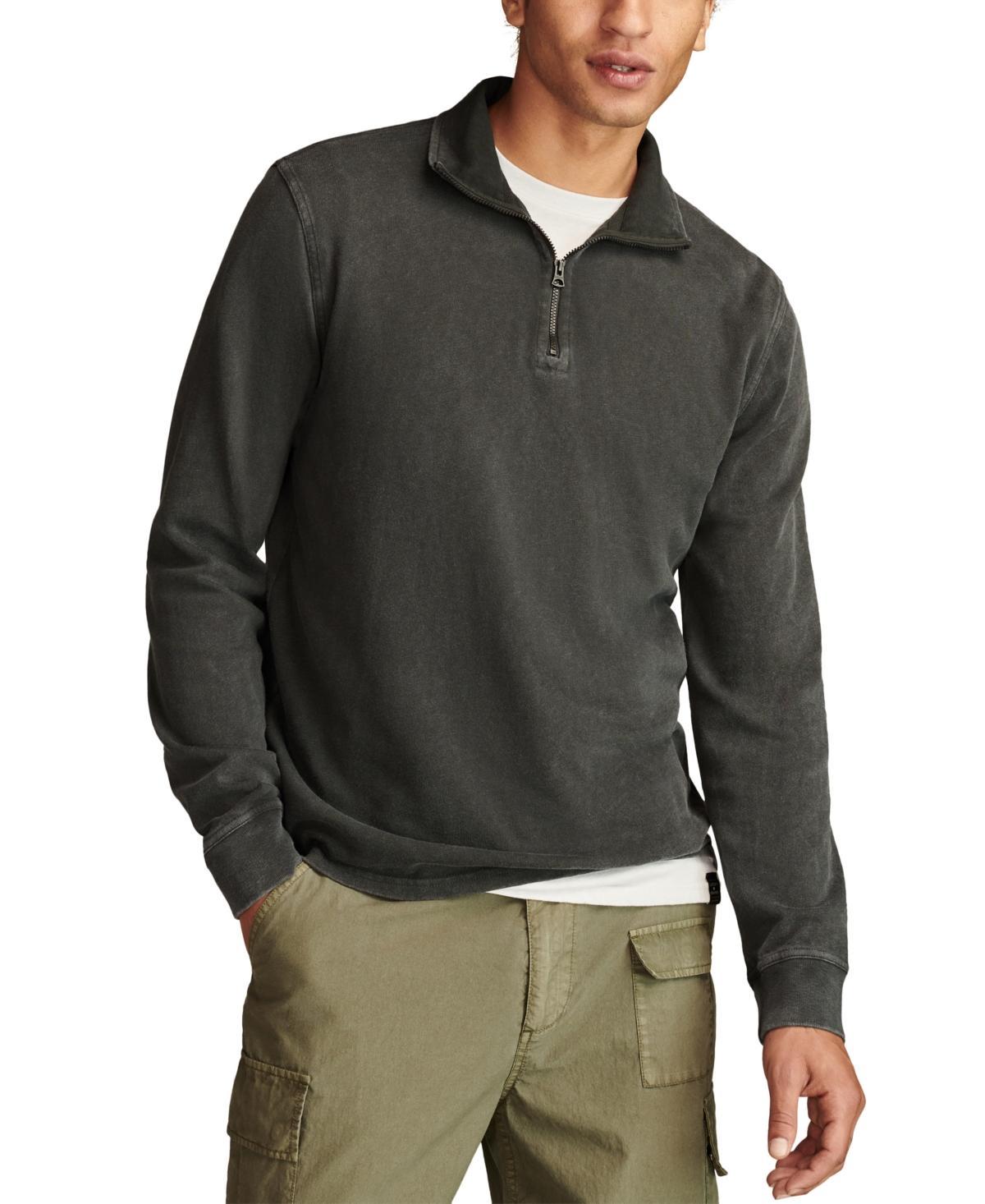 Lucky Brand Mens Weekend Slub Quarter Zip Sweatshirt Product Image