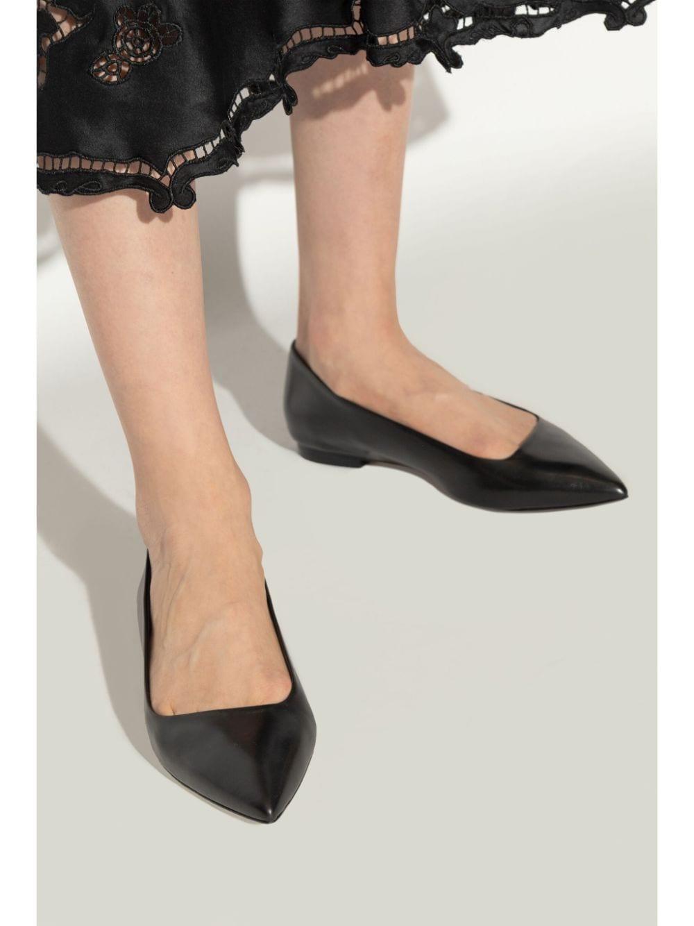 ISABEL MARANT Pointed-toe Leather Pumps In Black Product Image