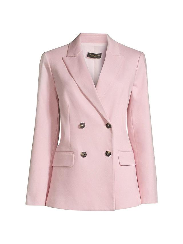 Womens Signature Double-Breasted Blazer Product Image