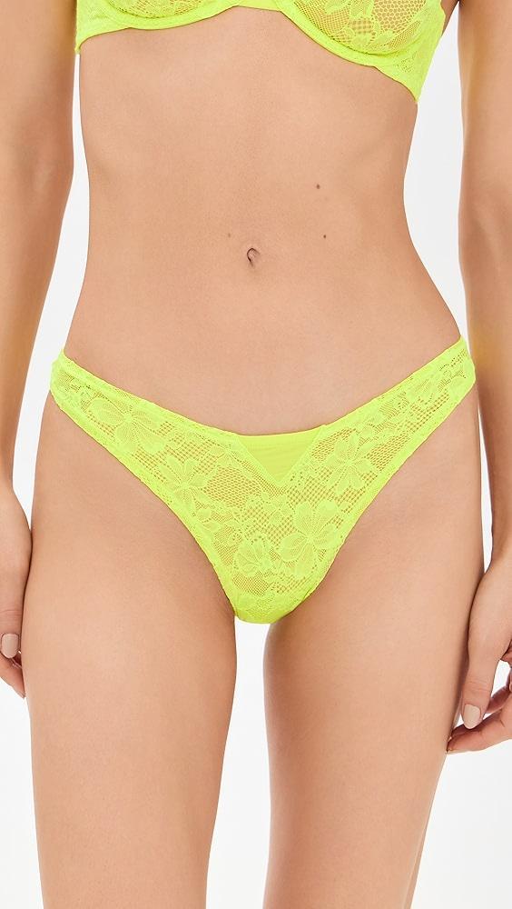 Fleur du Mal Le Stretch Lace Thong | Shopbop Product Image