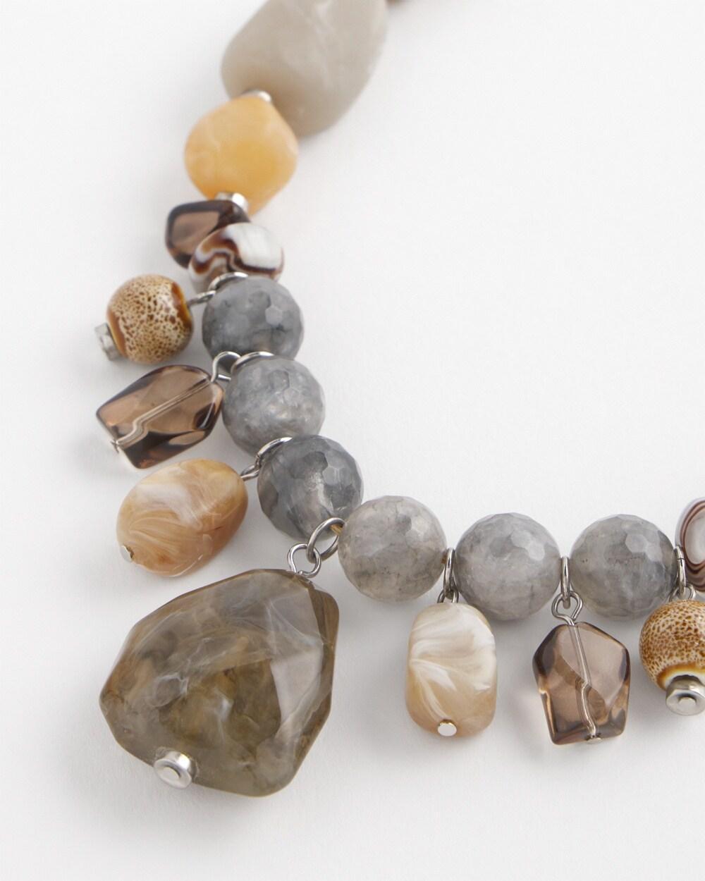 Chunky Quartz Stone Necklace Product Image