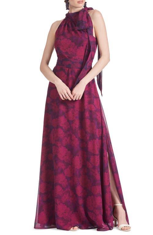 Womens Kayla Floral Chiffon Gown Product Image