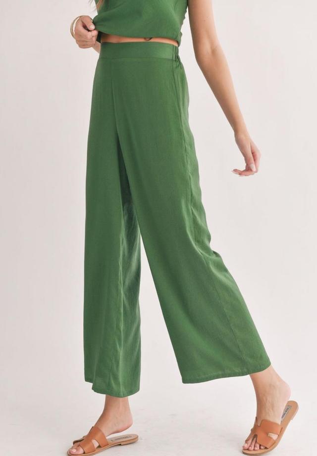 Satin Wide Leg Pant Product Image