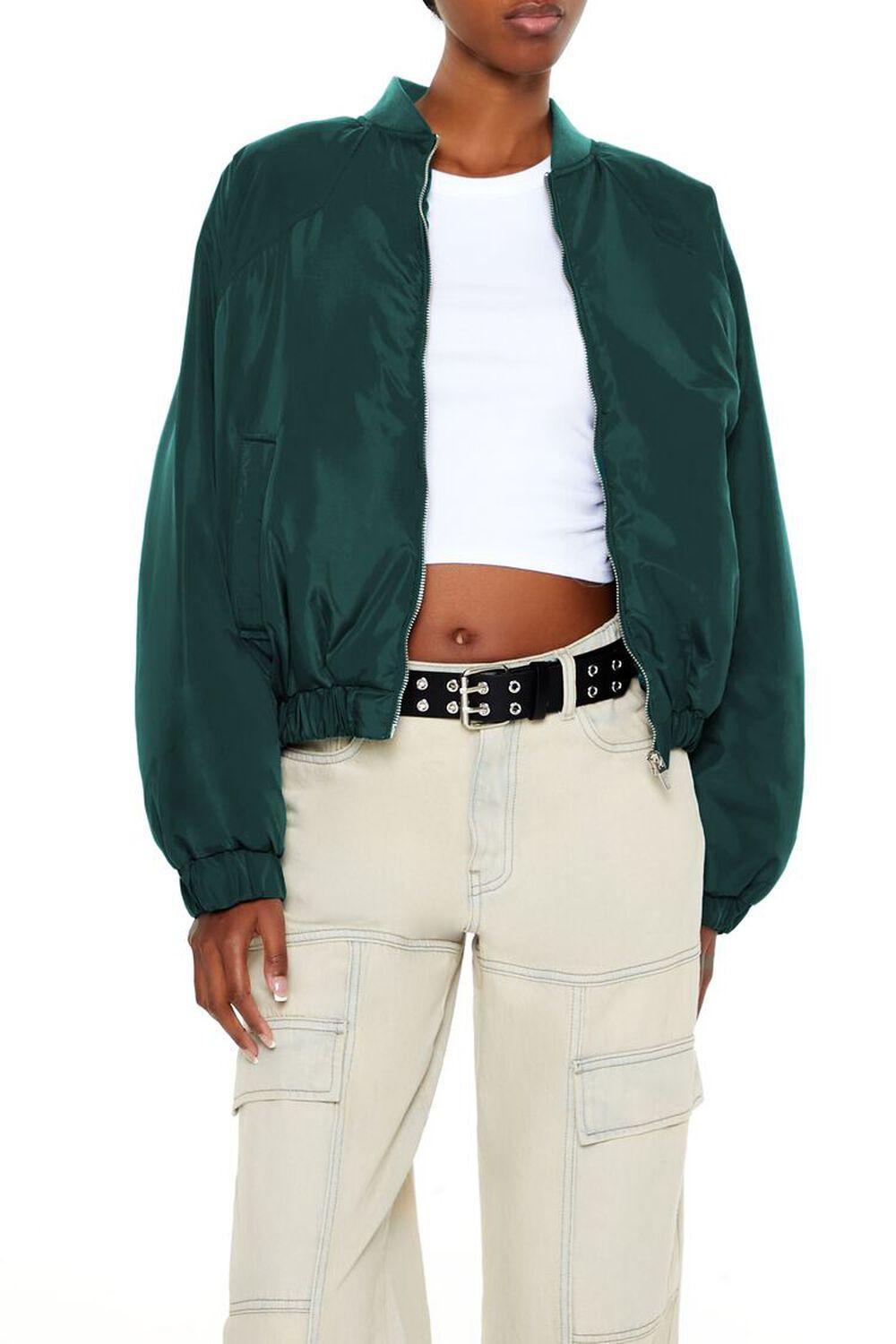 Raglan-Sleeve Bomber Jacket | Forever 21 product image