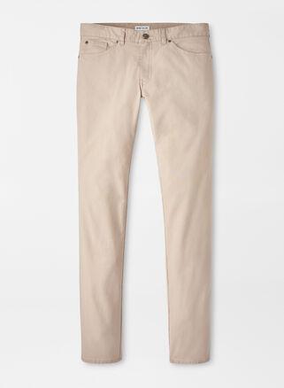 Peter Millar Mens Crown Comfort Five-Pocket Pant | Color: Khaki | Size: 35 Product Image